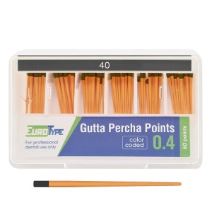 Штифты гуттаперчивые конус 04 №40 (60шт.), EuroType