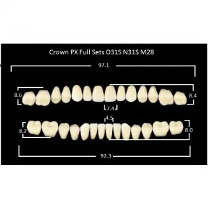 Crown PX/Efucera PX полный гарнитур фронт верх O31S, фронт низ N31S, боковые М28 (28шт.), Yamahachi