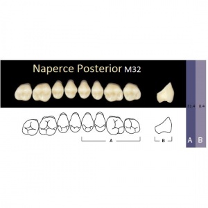 Naperce Posterior - боковые верхние, фасон M32 (8шт.) Yamahachi