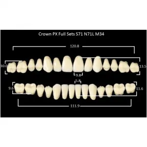 Crown PX/Efucera PX полный гарнитур фронт верх S71, фронт низ N71L, боковые М34 (28шт.), Yamahachi