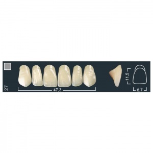 Зубы Ivocryl - фронтальные верхние, фасон 27 (6шт.), Ivoclar