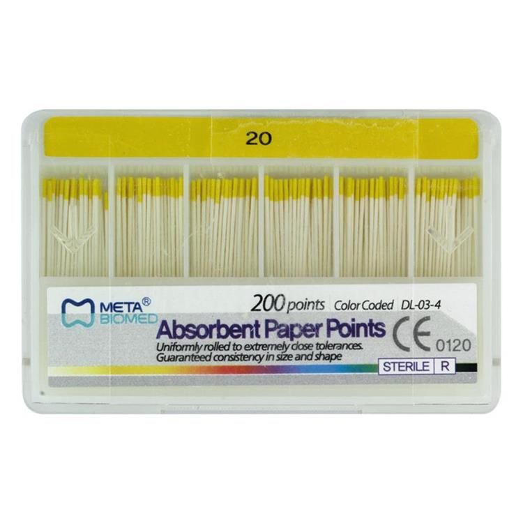 Штифты бумажные ISO 20 (200шт.), Meta — фото товара