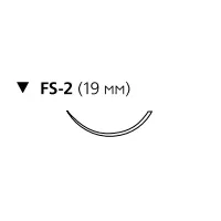 Prolene W8683 4/0 обратно-режущая игла (19мм.), 3/8 окружности, длина нити 45см. (12шт.), Ethicon — фото товара