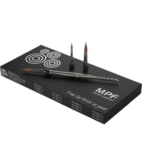 Кисть Optimum хром - набор (№4;№6;№8), MPF