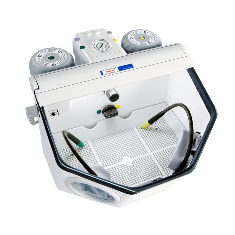 Пескоструйный аппарат Basic Master, 2 бачка (25-70мкм.), 2 сопла 0,8мм., Renfert