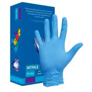Перчатки Safe&Care, размер L (8-9) нитриловые (100шт.), Sempermed