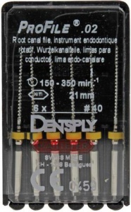 Profile - конус 02, длина 21мм. №40 (6шт.), Maillefer — фото товара