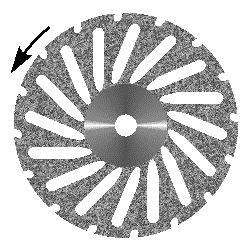Диск алмазный Косой акрил, диаметр 22мм. (1шт.), Агри