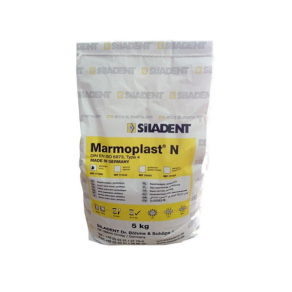 Marmoplast N абрикосовый - гипс 4 класса (5кг.), Siladent