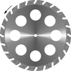 Диск алмазный Гипс 8 отверстий, диаметр 45мм. (1шт.), Агри