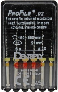 Profile - конус 02, длина 21мм. №20 (6шт.), Maillefer — фото товара