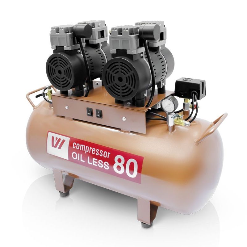 Стоматологический компрессор W-604 - объём 80л. (170л/мин), WuerWei
