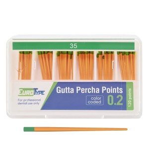 Штифты гуттаперчивые №35 (120шт.), EuroType