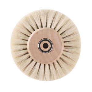 Щётка натуральная белая мягкая, 4-х рядная, диаметр 80мм (1шт.), Songjiang sheshan — фото товара