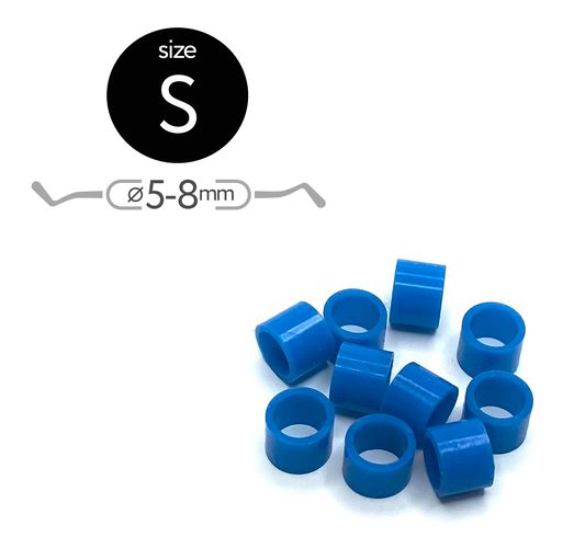 Маркировочные кольца для инструментов S (d5-8мм), синие (50шт.), Fabri
