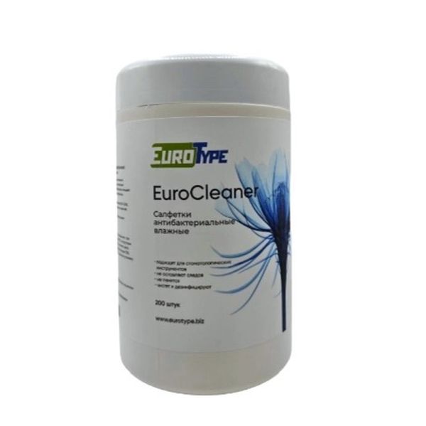 Салфетки дезинфицирующие в банках (200шт), ЕВРОКЛИНЕР, EuroType