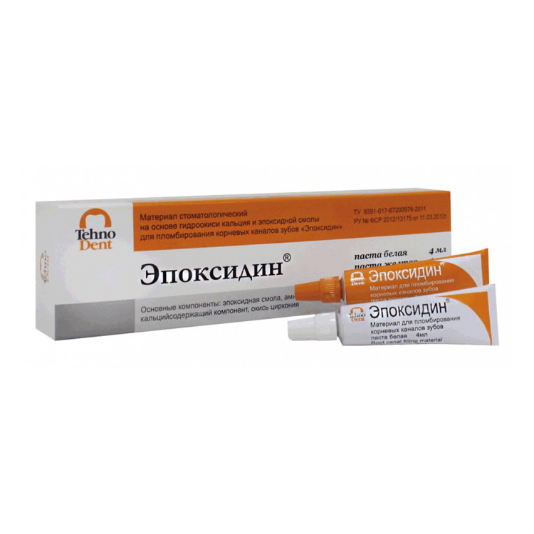 Эпоксидин - 2 тубы по (4мл.), ТехноДент — фото товара