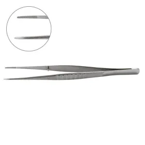 Пинцет стоматологический прямой Tissue plier ND without hook str., YDM — фото товара