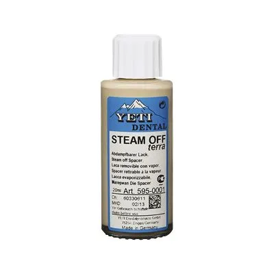 Steam Off земля - компенсационный смываемый лак (20мл.), Yeti — фото товара