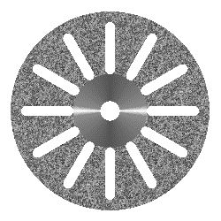 Диск алмазный 12 прорезей, диаметр 22мм. (1шт.), Агри
