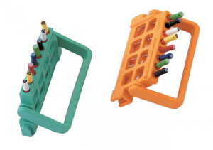 Подставка для ручных и машинных эндодонтических инструментов, на 8 инструментов, зеленая, YDM — фото товара