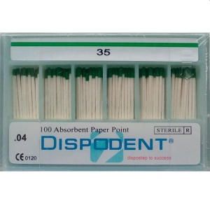 Абсорберы конус 04 №35 (100шт), Dispodent