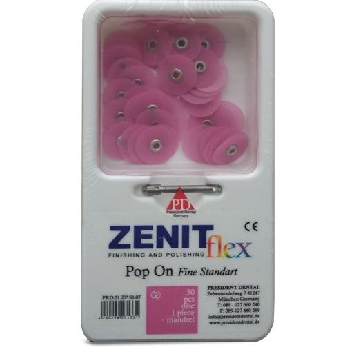 Диски Zenit flex Pop On - мягкие, диаметр 14мм.(50шт.), President Dental
