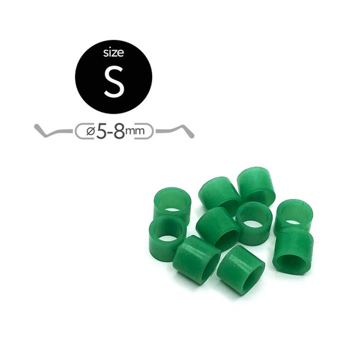 Маркировочные кольца для инструментов S (d5-8мм), зелёные (50шт.), Fabri