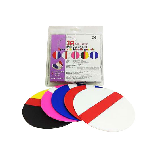 Пластины EV Gasket микс 3-х цветные для капп, круглые, Mouthguard120 (d125*3,0мм) 5шт., 3A Medes