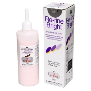 Re-Fine Bright (3мин.) - пластмасса, цвет розовый с прожилками LF Pink (250гр.), Yamahachi