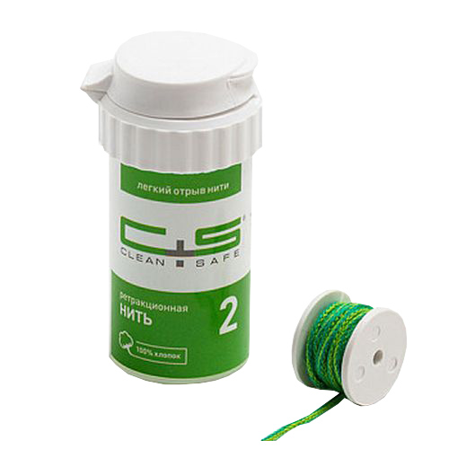 Нить ретракционная вязаная (хлопок) №2, Clean+Safe — фото товара