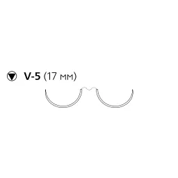 Prolene W8935 4/0 колюще-режущая игла (17мм.), 1/2 окружности, длина нити 90см. (12шт.), Ethicon — фото товара