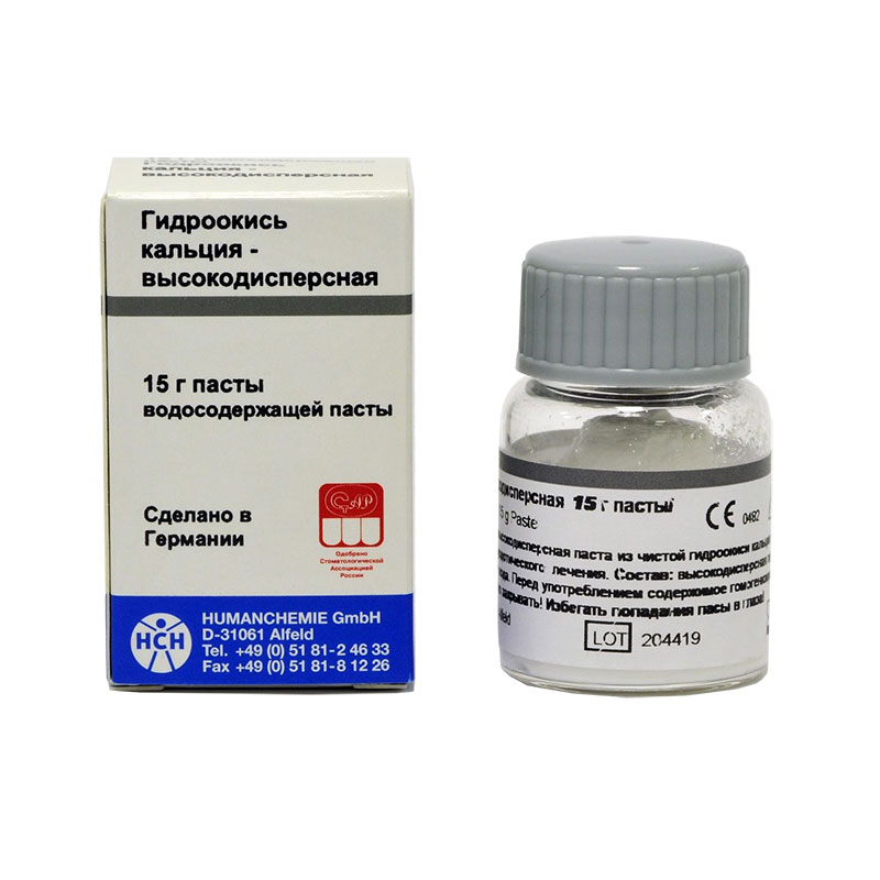 Гидроокись кальция высокодисперсная (15гр.), HumanChemie — фото товара
