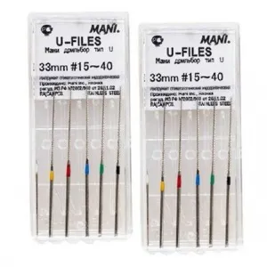 Ultrasonic Files - машинные U-дрильборы, Mani