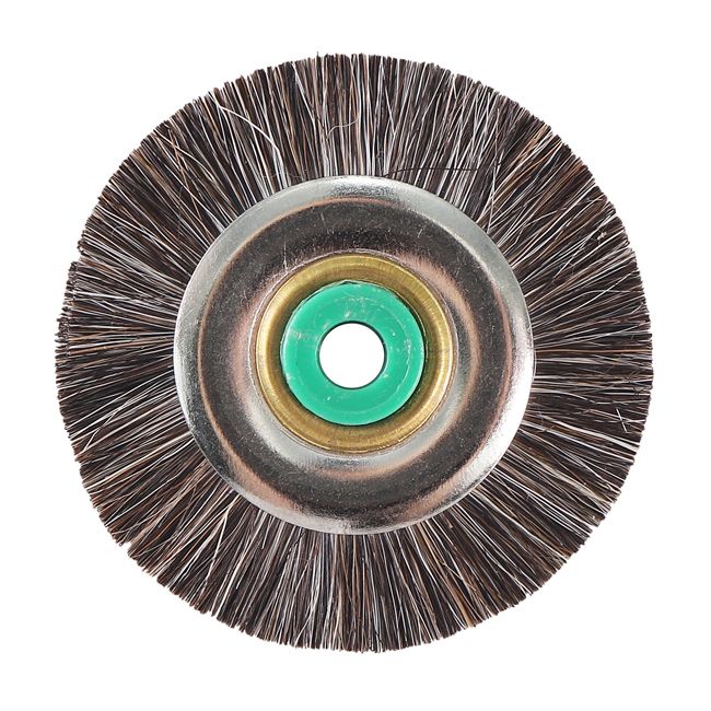 Щётка натуральная щетина, серая мягкая, диаметр 5см (1шт.), Songjiang sheshan — фото товара