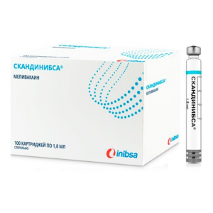 Мепивикаин СКАНДИНИБСА 1,8 мл (100 карпул), Inibsa — фото товара