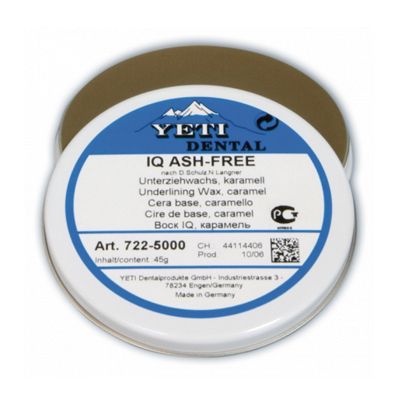 Воск для вкладок IQ Ash-free, карамельный (45 гр.), Yeti — фото товара