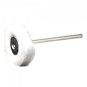 Круг махровый, белый, диаметр 22мм (1шт.), Songjiang sheshan