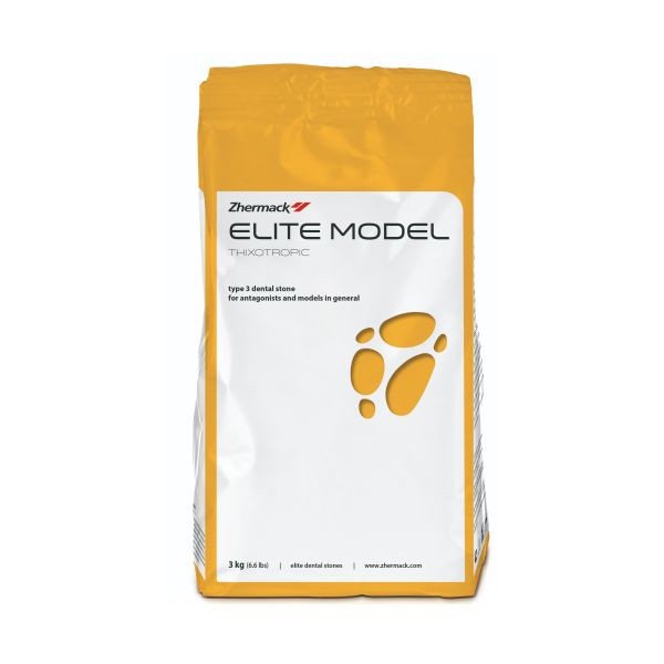 Elite Model белый - гипс 3 класса для моделей и антагонистов (3кг.), Zhermack