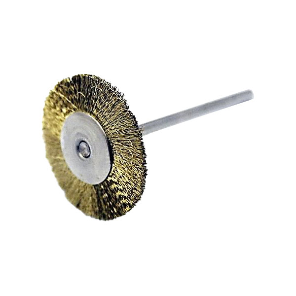 Щёточка металлическая, золотистая, диаметр 25мм (1шт.), Songjiang sheshan