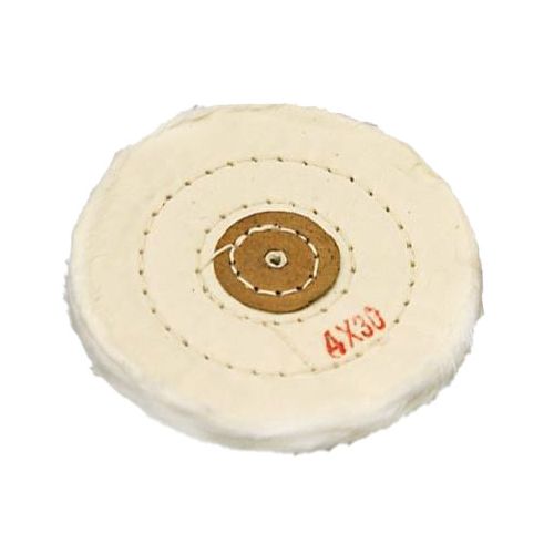 Круг полировочный для шлифмотора бязевый белый, диаметр 4 дюйма, 30 слоёв (1шт.), Songjiang sheshan