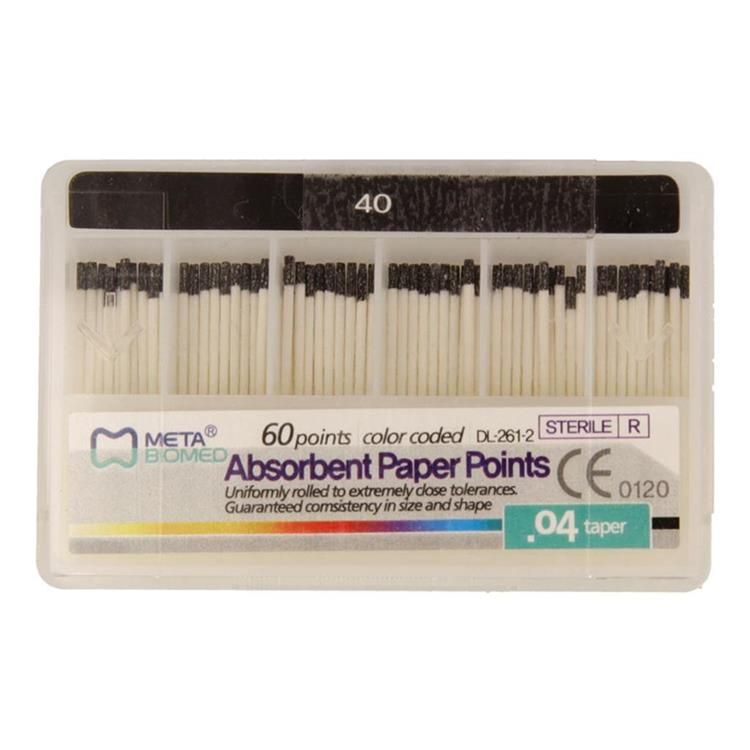 Штифты бумажные, конус 04 ISO 40 (60шт.), Meta — фото товара