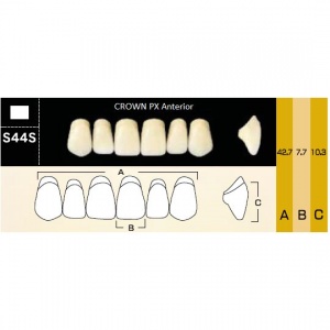 Crown PX фронтальные верхние, фасон S44S (6шт.) Yamahachi