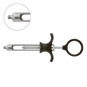 Шприц карпульный, тип B, с резьбой для проводниковой анестезии, переходник тип А, YDM — фото товара