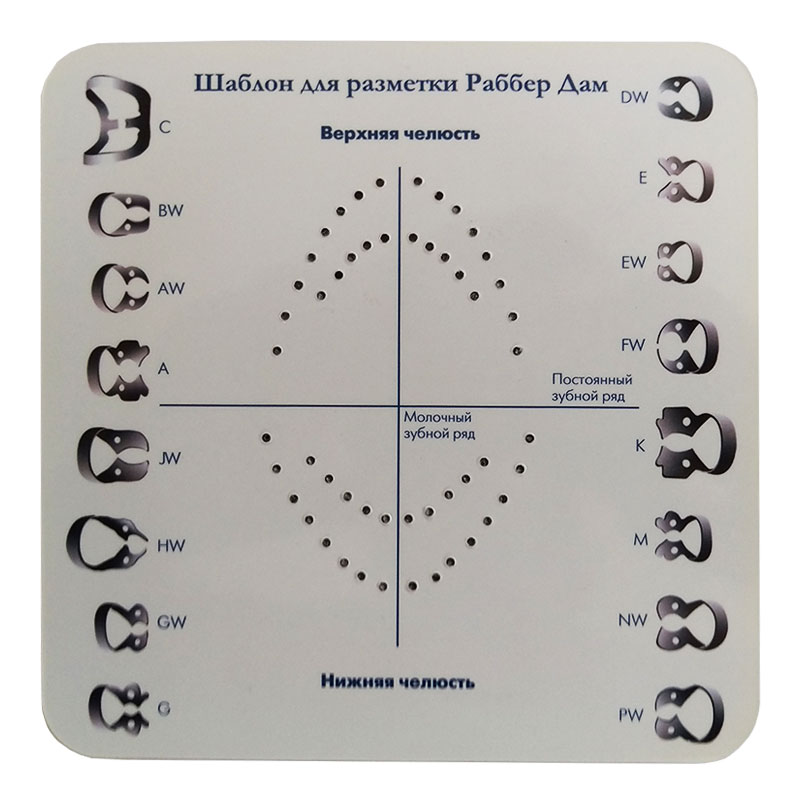 Раббер Дам - шаблон (1шт.), Medenta