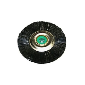 Щётка натуральная щетина, черная жесткая, диаметр 4,2см (1шт.), Songjiang sheshan