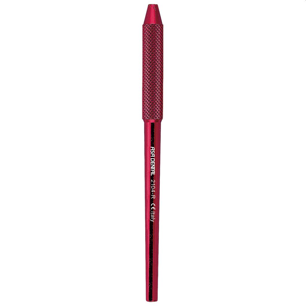 Ручка для зеркал алюминиевая, красная (1шт.), Asa Dental