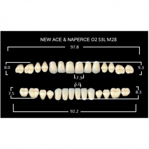 Gloria New Ace полный гарнитур фронт верх O2, фронт низ S3L, боковые М28 (28шт.), Yamahachi