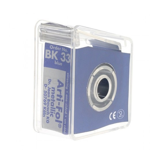 BK 33 - Копирка фольга Arti-Fol синяя 12мкм., 22мм. ширина (20м.), Bausch