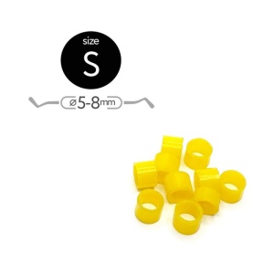 Маркировочные кольца для инструментов S (d5-8мм), жёлтые (50шт.), Fabri